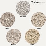 Alps 11mm Pile Soft Twist Hessian Back Carpet Luxury Hard Wearing Lounge Bedroom