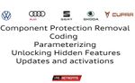 COMPONENT PROTECTION REMOVAL CODING ACTIVATIONS AUDI VW SEAT SKODA CUPRA