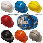 Premium 8 Point Safety Helmet Hard Hat Chin Strap Builders Construction Work