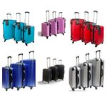 Hard Shell 4 Wheel Spinner Suitcases Luggage Set Cabin Trolley Hand Luggage 