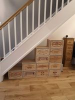10x Wooden Wine Box Crate - BARGAIN CLEARANCE - 6 bottle Size - Hamper, Present