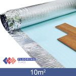 3mm Silver Acoustic Underlay - 10m2 - For Wood & Laminate Flooring with overlap