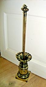 ANTIQUE  TALL BRASS  DOOR STOP  3.280 Kgs * Also Make a posh toilet roll holder!