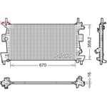 Denso Engine Radiator fits Ford Focus III 2010-2020 1.6 2.0