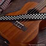 C-Adjustable Ukulele Strap Soft Polyester Woven Printing Pattern Shoulder HBFC