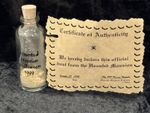 Disneyland 1999 Halloween Haunted Mansion Bottle Of Dust COA Cast Member