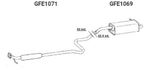 FORD FIESTA VI (CB1, CCN) FIESTA VI Van 1.25 1.4 2008-2013 Exhaust System