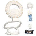 60 LED Foldable Selfie Light, 3 Colors Magnetic Portable Phone Light 