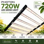 Photon 720W LED Grow Light 6 Bar Full Spectrum Dimmable Grow Lamp