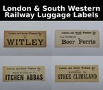 London & South Western Railway Luggage Labels LSWR - Choose From List
