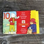 1994 Royal Mail Greetings - Messages stamp booklet Rupert Bear, Paddington Bear