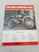 BULTACO CAMPERA Motorcycle Sales Spec Leaflet 1969﹟ART28.34-001/I