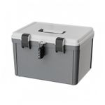 Combination Lock Box Built-in Handle Lockable Storage Box Fitted Lid
