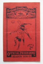 ARSENAL v PORTSMOUTH 1930/1931 *Excellent Condition Football Programme*