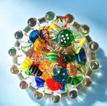 12Pcs Vintage Murano Glass Sweets Candy Decorations Gift For Wedding Xmas Party