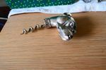 Vintage Silver Plate Bulldog Corkscrew
