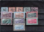 SUDAN  1897 / 1898  12 TELEGRAPH  STAMPS  SG  T2-T5, T11-T17