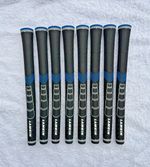 x8 Lamkin Sonar Standard Plus Black & Blue Golf Grips + Tape