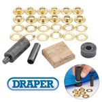 Draper Brass 10mm Eyelet/Grommet Repair Kit/Set For Tarpaulin Leather Tent 85665