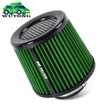 High Flow Performance 3" 76mm Cold Air Intake Cone Dry Air Filter Universal