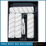 HARRIS WALLS & CEILINGS 9" MEDIUM PILE SLEEVE PAINT ROLLER SET WITH TRAY & FRAME