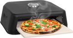 Grill Top BBQ Pizza Oven | Pizza Stone Included | Temperature Gauge,Carry Handle