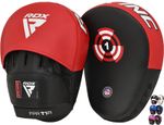 RDX Boxing Focus Pads, Curved Punching Mitts, Kickboxing Strike Pads Hook & Jab