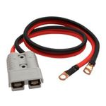 HGV Trucker Inverter cable lead Truck Microwave cable 12v 24v 1mtr Grey