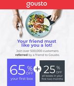 Gousto Food Box Delivery ~ Discount Code ~ Meal Prep ~ 65% Off ~ AMIEE42740168