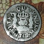 1762 M Mexico Silver 1/2 Real Charles III SPANISH COLONY KM# 68