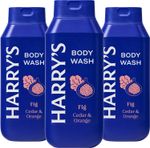 Harry's Men's Body Wash, Fig, 473ml, Pack of 3 - Shower Gel for Men