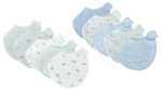 M&S 5 Pack Pure Cotton Dog Print  & Star Mix Print Bibs