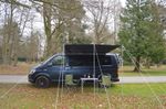 Campervan Caravan Awning sun canopy by WILD EARTH 2.4 X 2.4m BLACK SQUARE
