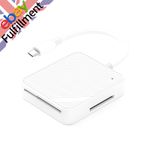 4 in 1 Type-C USB-C Smart Media M2 SD SM XD Memory Card Reader Adapter 4-Slot