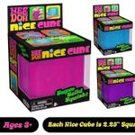NeeDoh Nice Cube - Sensory Squishy Fidget Toy, Stress Relief, Soft & Firm Feel