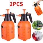 2x 2L Garden Pressure Sprayer Hand Pump Weed/ Spray Bottles Adjustable Nozzle