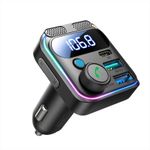 JOYROOM 48W Dual Mic Car Wireless FM Transmitter Bluetooth 2 USB+PD CAR CHARGER