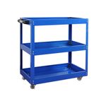 Heavy Duty Utility Cart 3 Tiers Shelf Rolling Tool Cart on Wheels 200KG Max Load