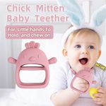Baby Teething Toy Teething Mitten for Babies Silicone Baby Anti-Drop