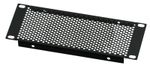 2U Half-Rack Rack Panel 10.5 inch 266mm wdie Perforated Vented Panel in Black