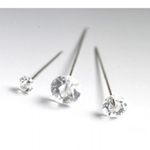 100 6mm Diamante Diamonte pins Wedding, Buttonholes Bouquet 4cm / 1.5", Florist
