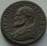 1560 - 1565 A.D. Pope Pius IV Medici Providentia Bronze Papal Medal 28mm 15.05g