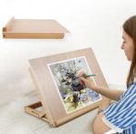 A3 Artist Drawing Board Solid Beech Wood Desktop Painting Easel Adjustable