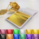 100pcs 24K Gold Foil Edible Gold Leaf Sheets For DIY Cake Decoration Arts Crafts