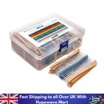 600pcs Resistors Assortment Kit 30Values 10R-1M 1/4W 1% Metal Film Set Pack