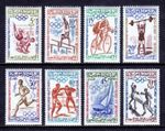 Morocco #45-52 MINT NH 1960 Set of 8 Sports Stamps Olympics Wrestlers 1960 Rome