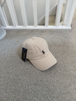 Light Beige Polo Ralph Lauren Baseball Cap 100% Cotton Adjustable