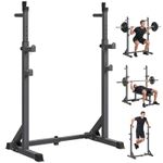 SPORTNOW Heavy Duty Squat Rack, Adjustable Weight Barbell Stand, for Home, Gym