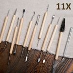 11Pcs Clay Pottery Tool Carving Modeling Ceramic Wood Tools Sculpting Craft