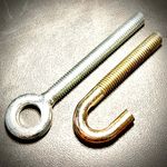 Eyebolts Hookbolts Wire Cable Rope Fixing Grade 4.8 Zinc